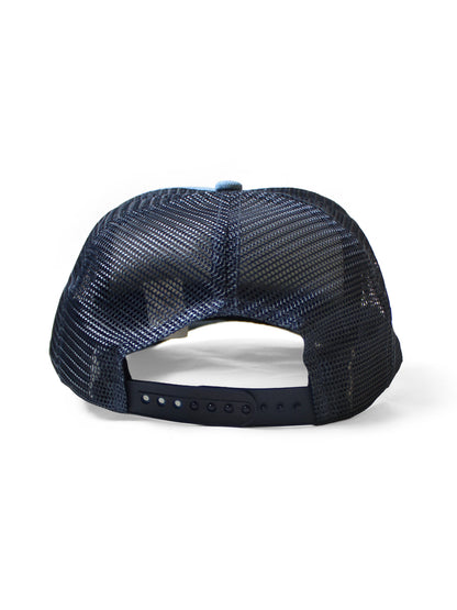 Kapital Denim Repair Service Print Denim Trucker Cap