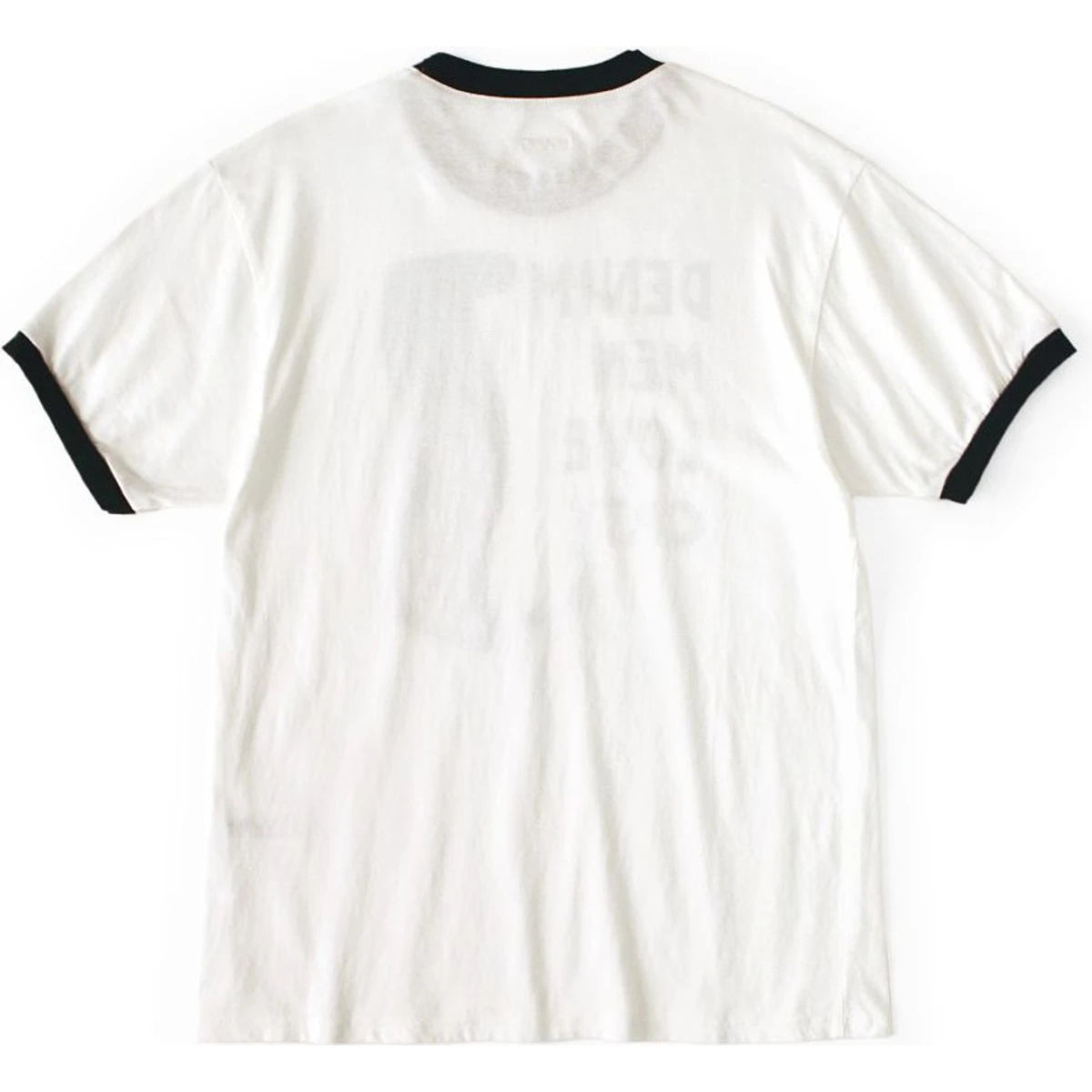 Kapital Denim Ringer T Shirt (Denim Men Love Cats Scratch Print)