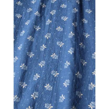 Kapital Dobby Stripe IDG Discharge Print Open Collar Western Big Shirt
