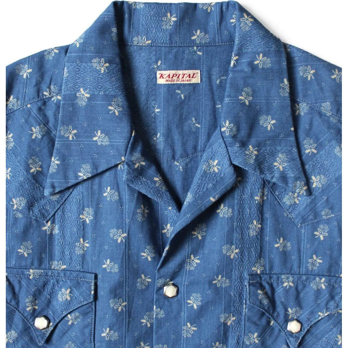 Kapital Dobby Stripe Idg Naked Dye Pt Love Ly Western Shirt