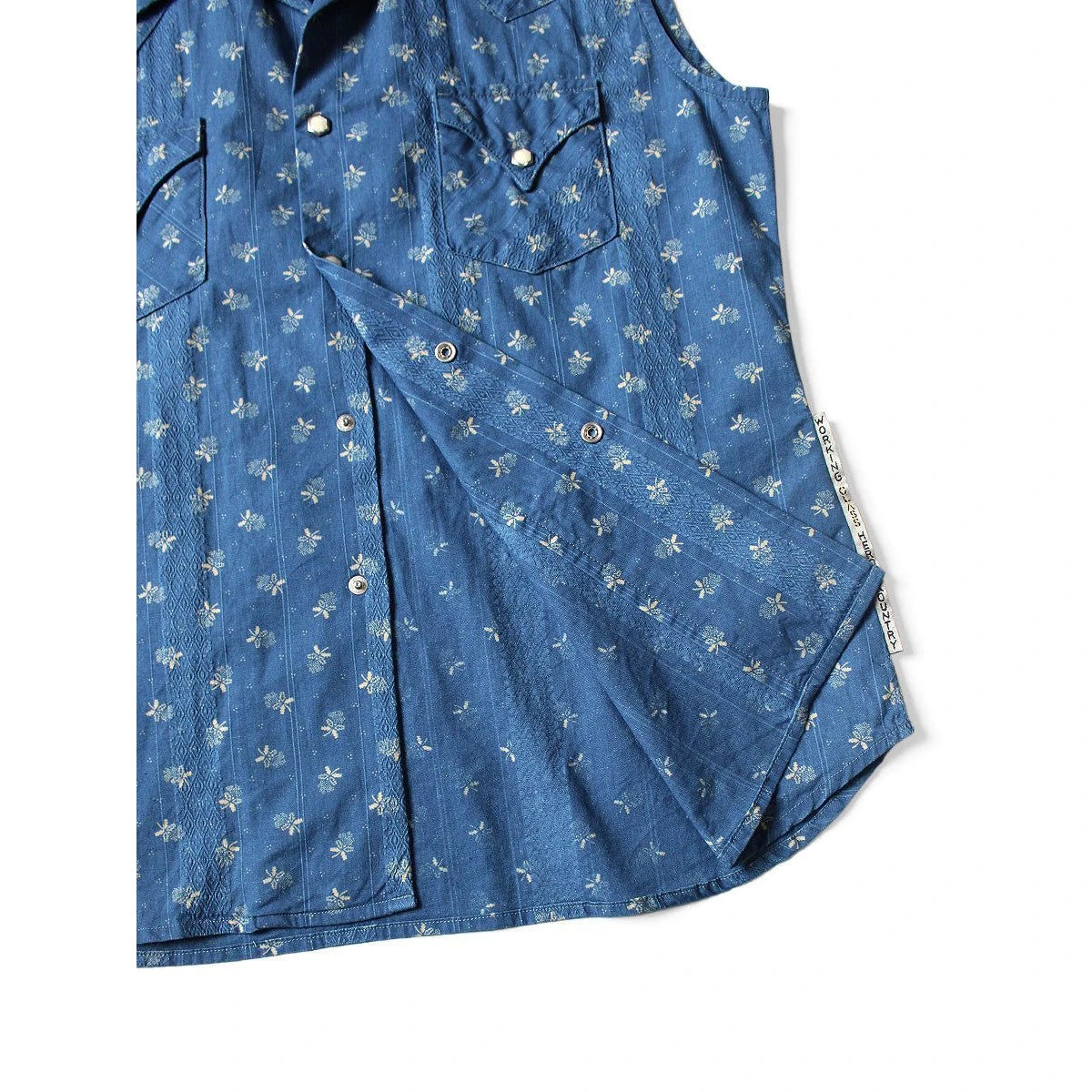 Kapital Dobby Stripe Idg Naked Dye Pt Love Ly Western Shirt
