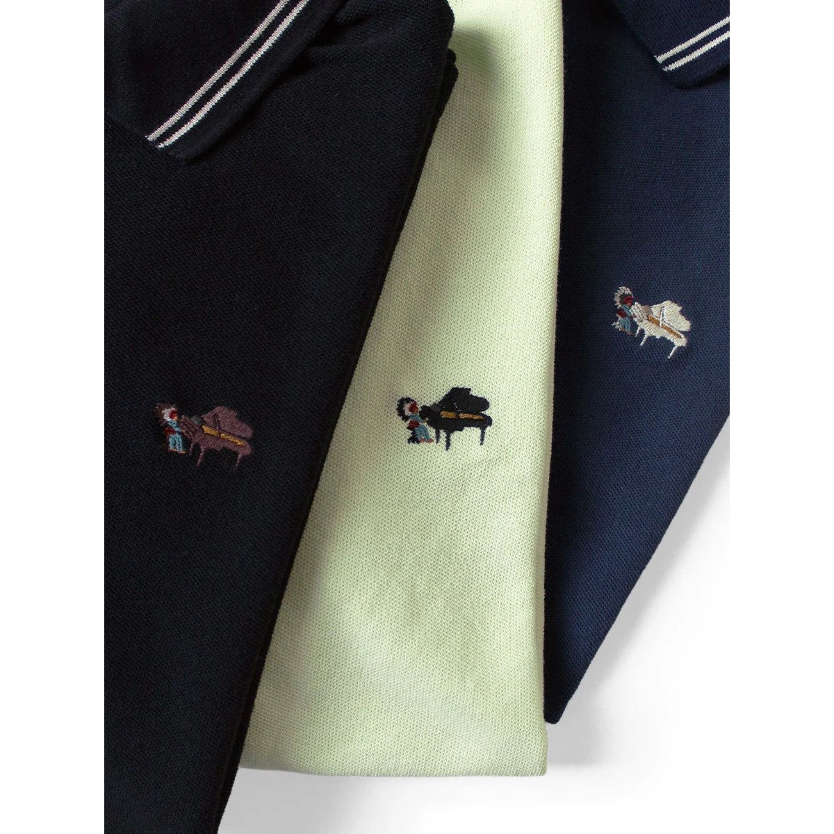Kapital Dry Deer Box Polo (Piano Embroidery)