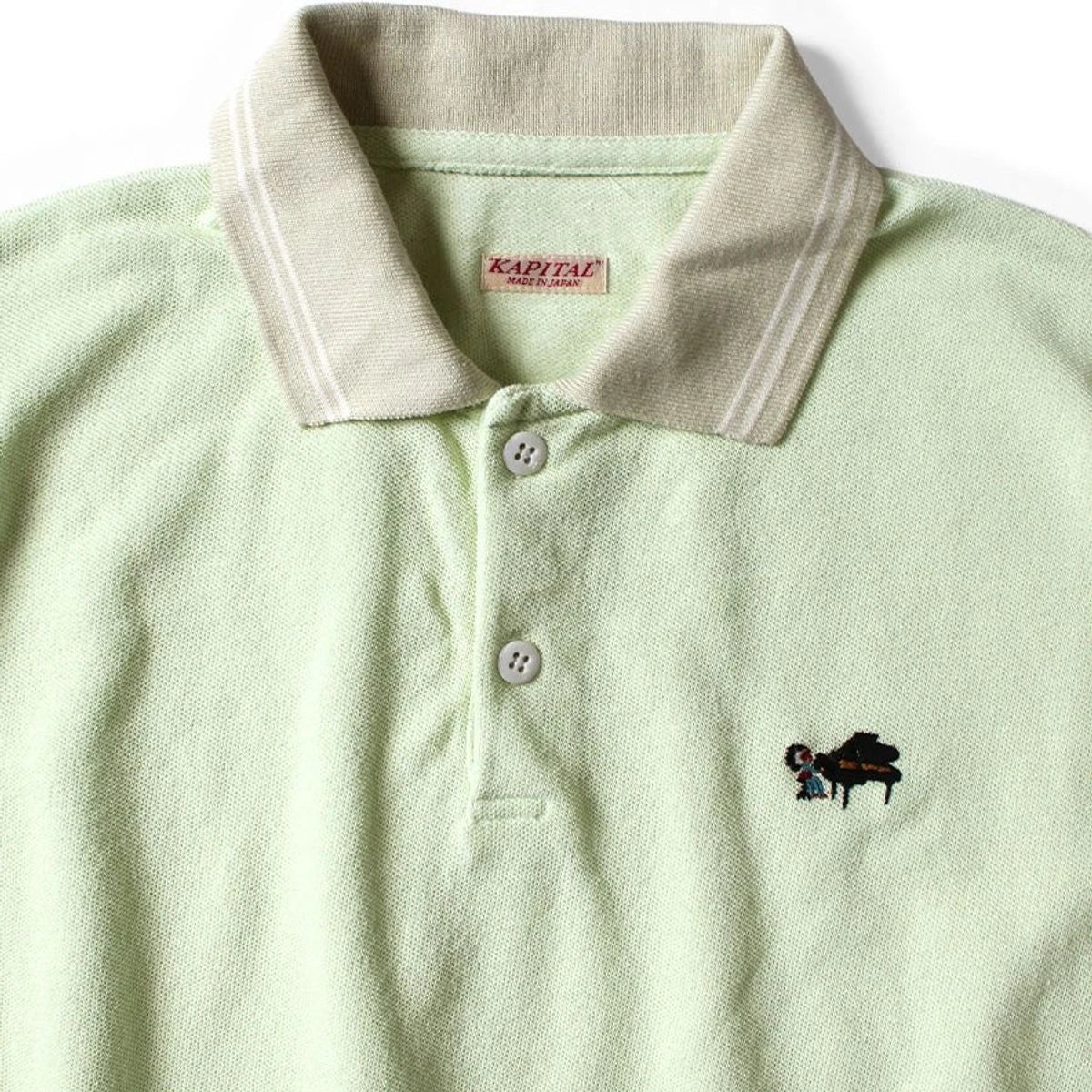 Kapital Dry Deer Box Polo (Piano Embroidery)