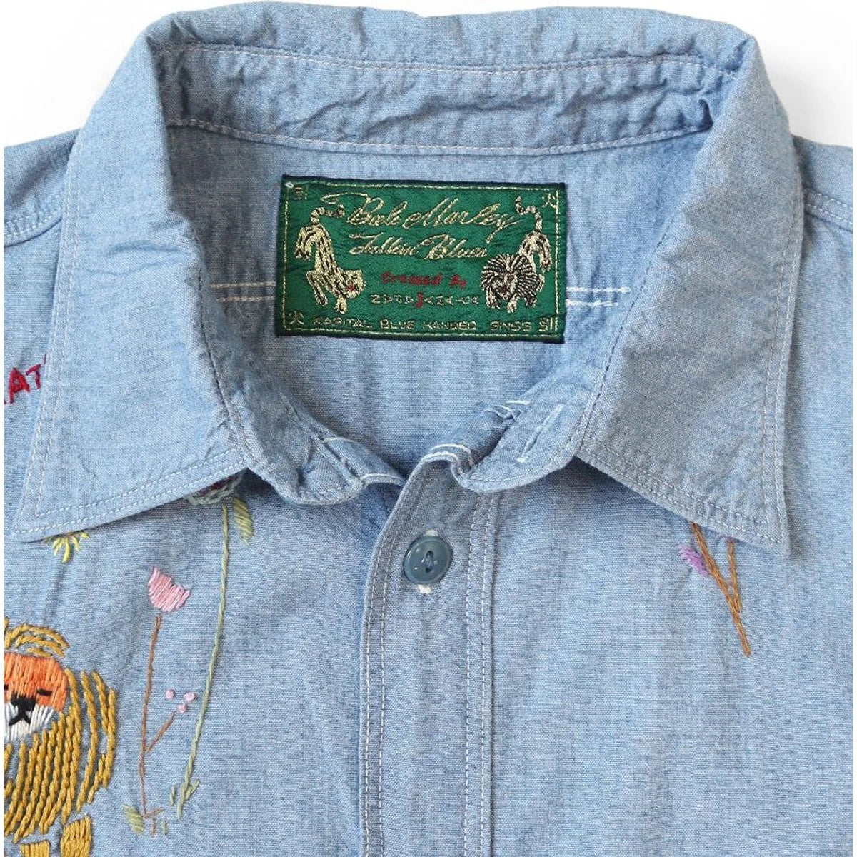Kapital Dungaree Lion Song Embroidery Work Shirt