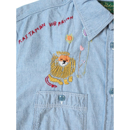 Kapital Dungaree Lion Song Embroidery Work Shirt