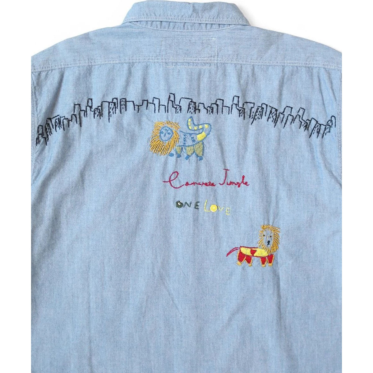 Kapital Dungaree Lion Song Embroidery Work Shirt