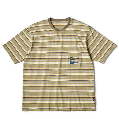 Kapital  Multi-Border Jersey Pennant T-Shirt (3 Flags)