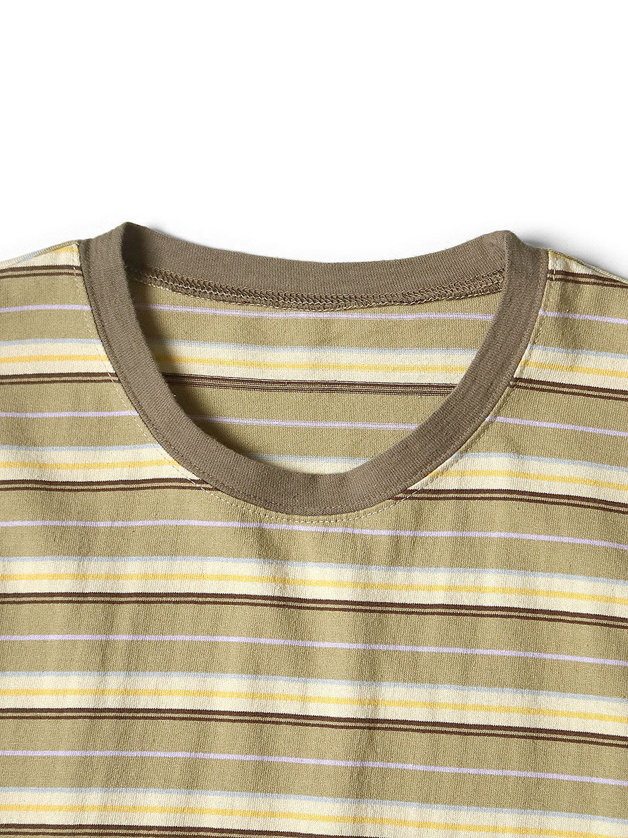 Kapital  Multi-Border Jersey Pennant T-Shirt (3 Flags)