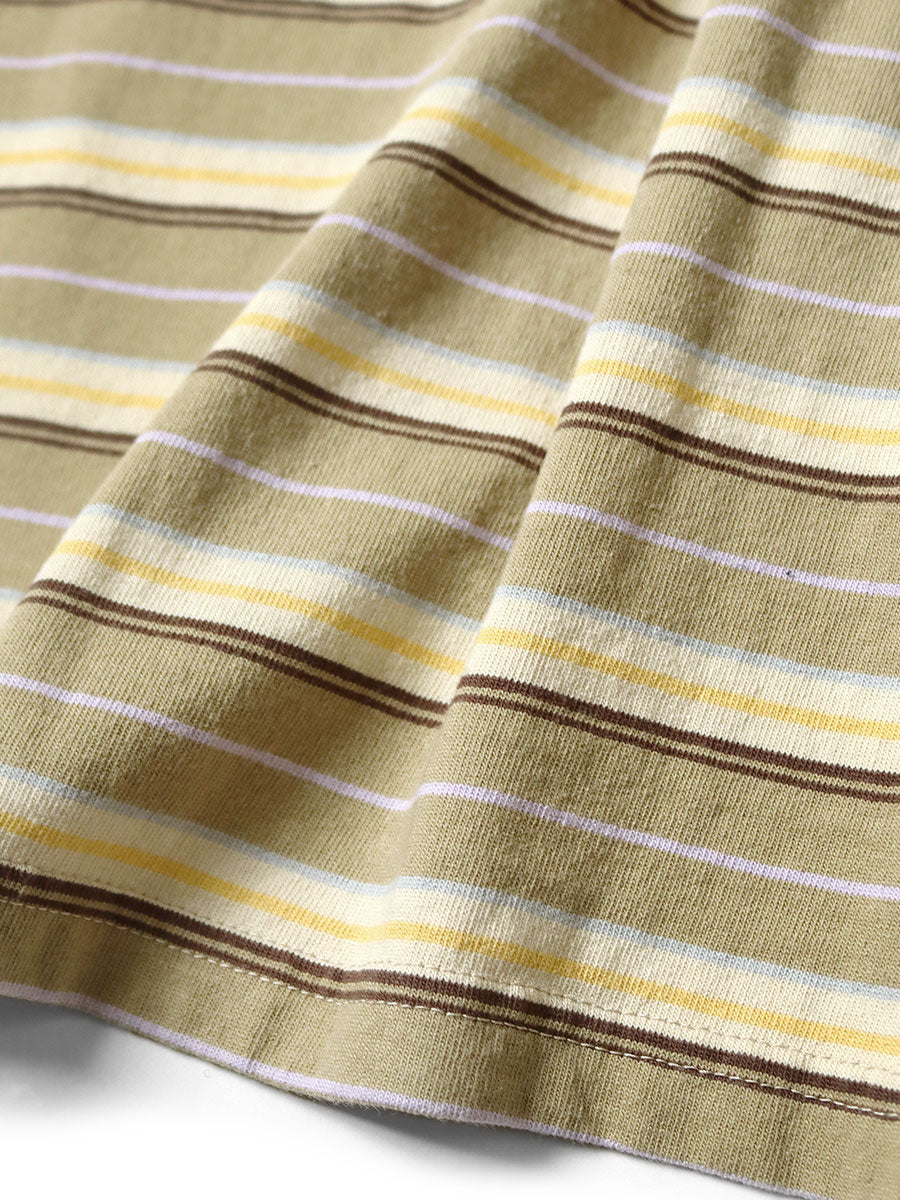 Kapital  Multi-Border Jersey Pennant T-Shirt (3 Flags)