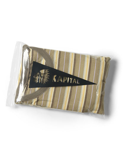 Kapital  Multi-Border Jersey Pennant T-Shirt (3 Flags)