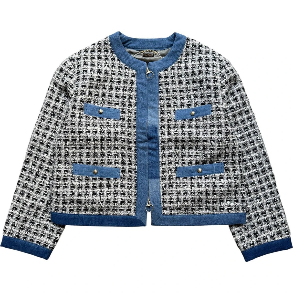 Kapital Fancy Tweed Check Bolero Jacket