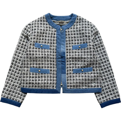 Kapital Fancy Tweed Check Bolero Jacket