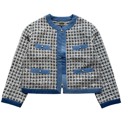 Kapital Fancy Tweed Check Bolero Jacket