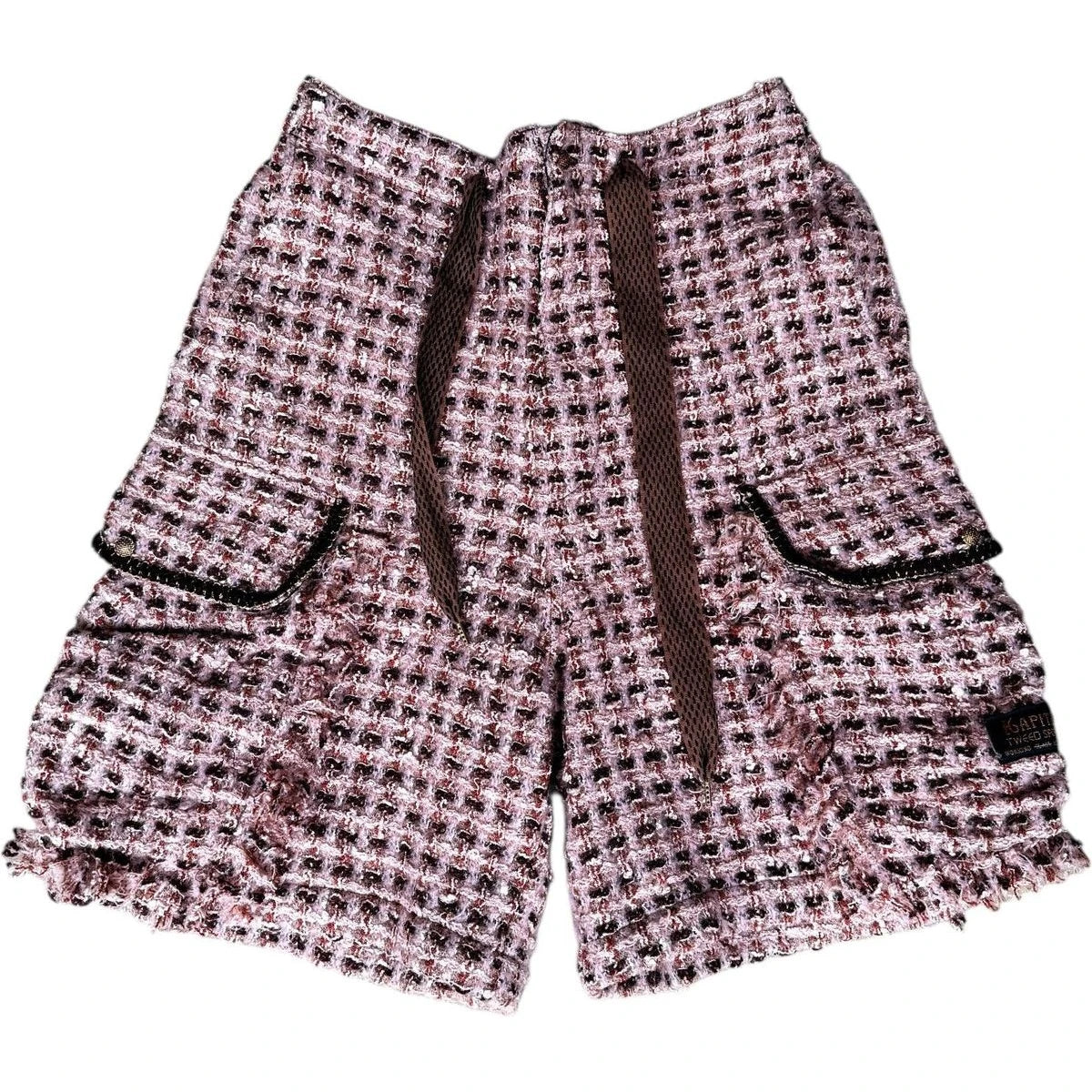 Kapital Fancy Tweed Easy Shorts Pink