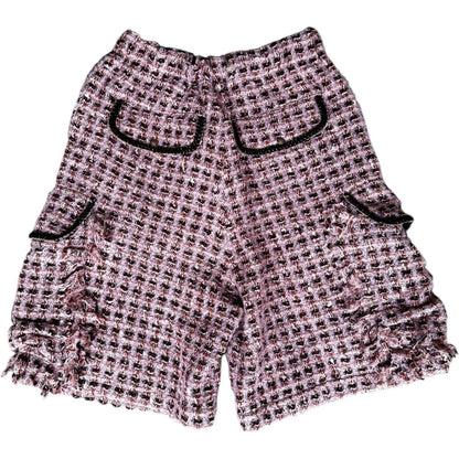 Kapital Fancy Tweed Easy Shorts Pink