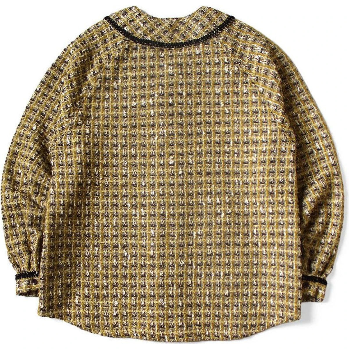 Kapital Fancy Tweed Great Kountry Baseball Long Sleeve Shirt