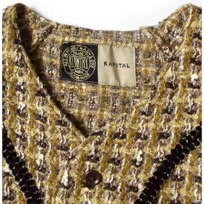 Kapital Fancy Tweed Great Kountry Baseball Long Sleeve Shirt