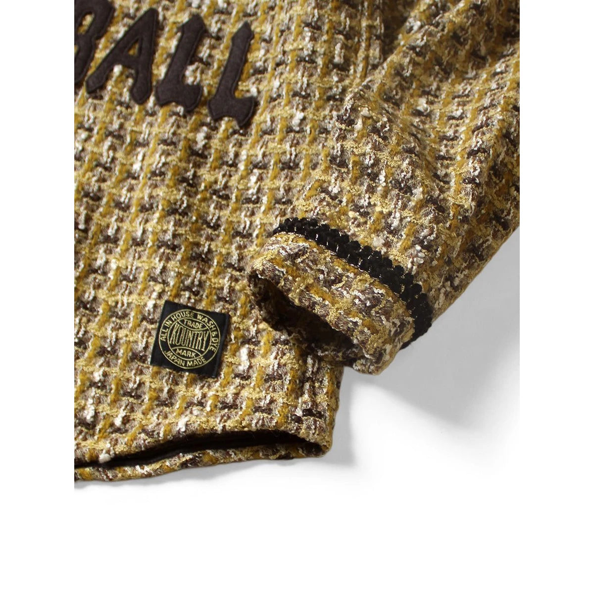 Kapital Fancy Tweed Great Kountry Baseball Long Sleeve Shirt
