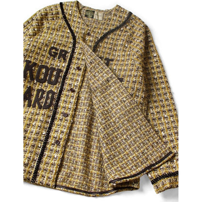 Kapital Fancy Tweed Great Kountry Baseball Long Sleeve Shirt