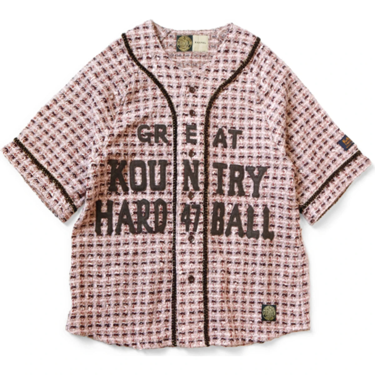 Kapital Fancy Tweed Great Kountry Baseball Shirt