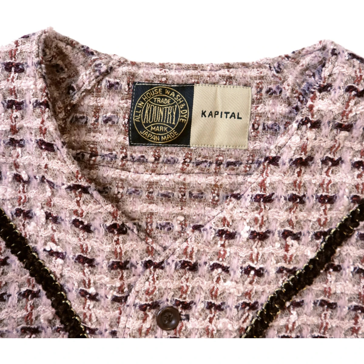 Kapital Fancy Tweed Great Kountry Baseball Shirt