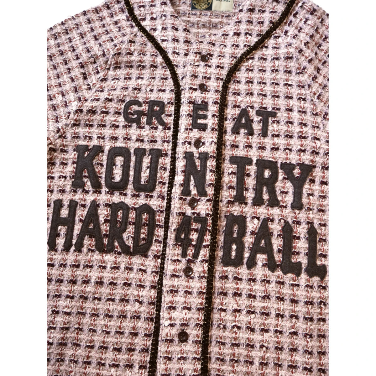 Kapital Fancy Tweed Great Kountry Baseball Shirt