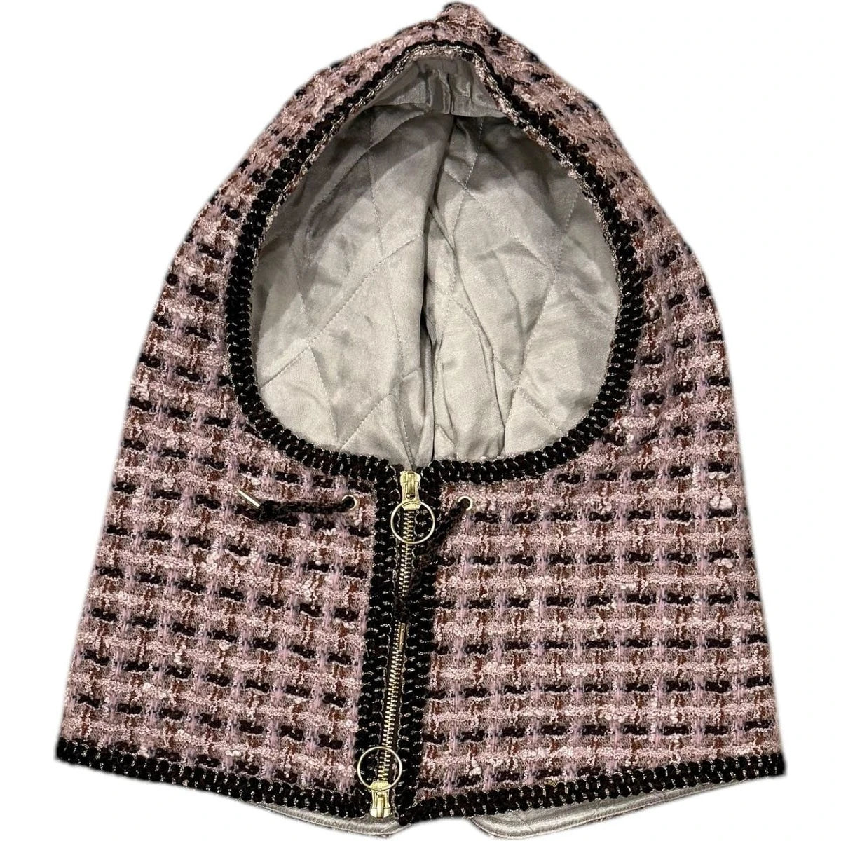 Kapital Fancy Tweed Zip Balaclava Hood