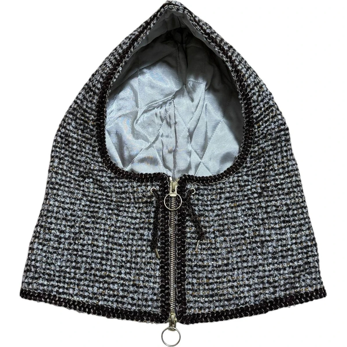 Kapital Fancy Tweed Zip Balaclava Hood