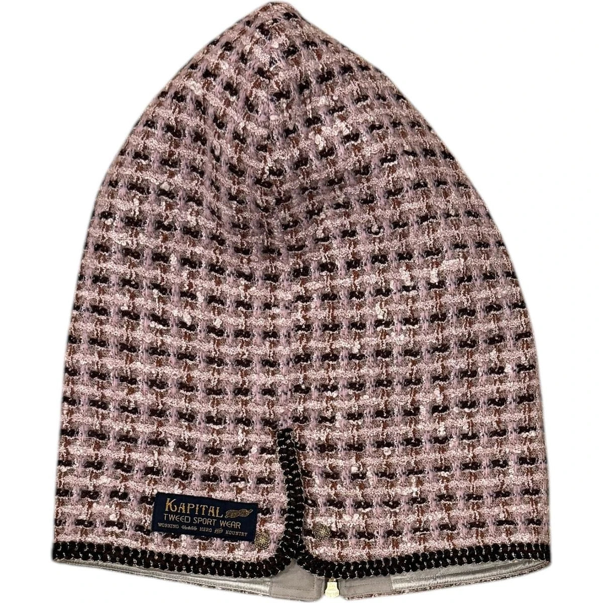 Kapital Fancy Tweed Zip Balaclava Hood