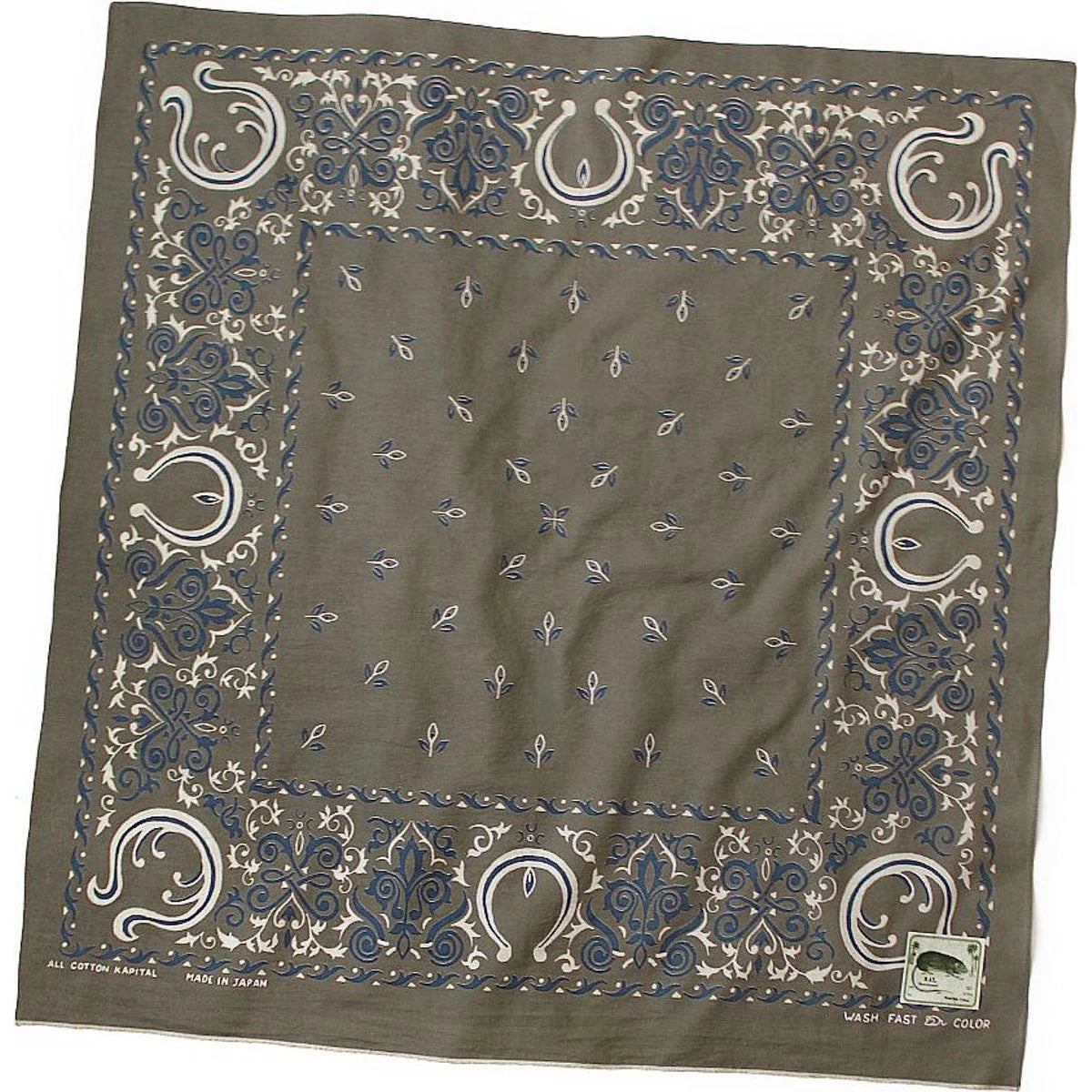 Kapital Fastcolor Selvage Bandana (Antler Naja) 30 X 30