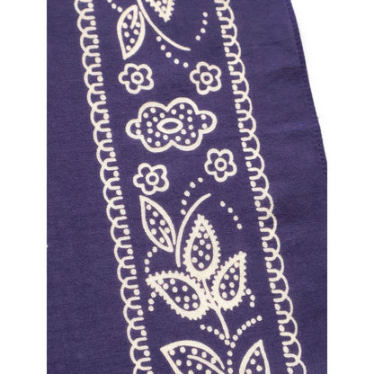 Kapital Fastcolor Selvedge Bandana (Escargot Flower) 20×20