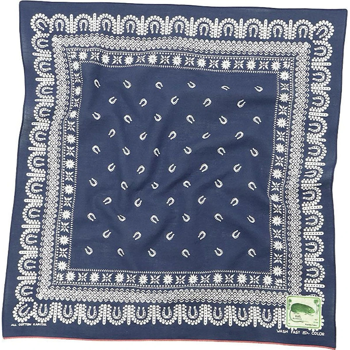 Kapital Fastcolor Selvage Bandana (Horse Shoe)