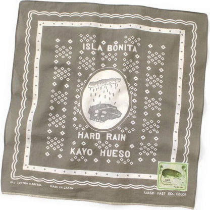 Kapital Fastcolor Selvedge Bandana (Polka Dot Hard Rain) 15×15