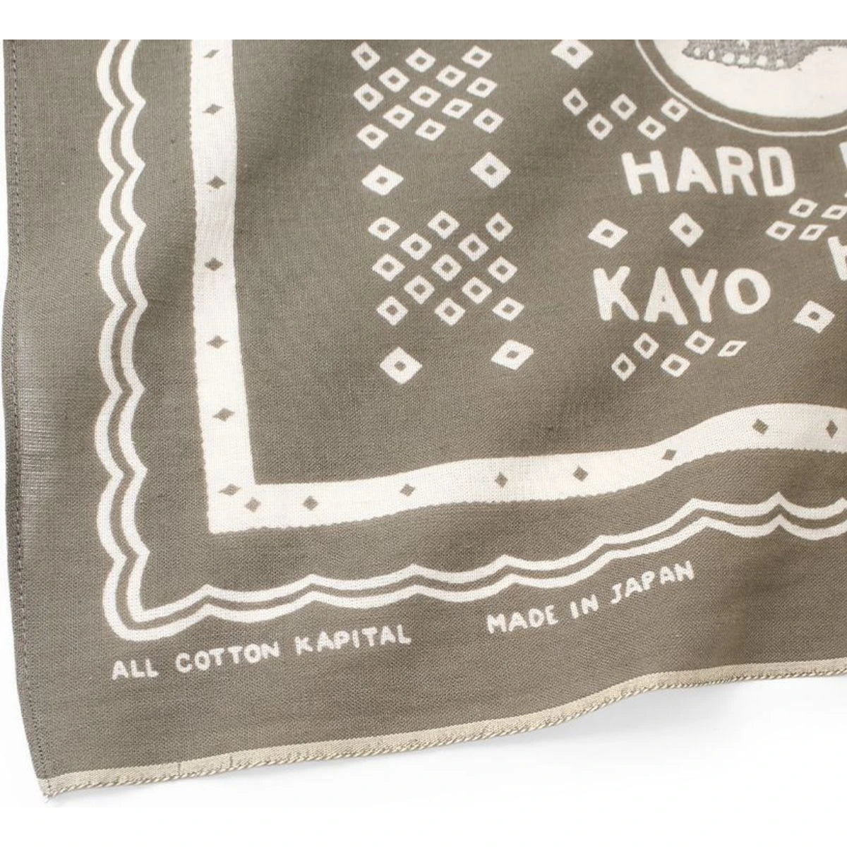 Kapital Fastcolor Selvedge Bandana (Polka Dot Hard Rain) 15×15