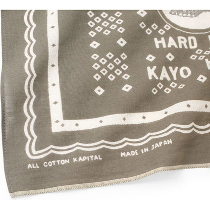 Kapital Fastcolor Selvedge Bandana (Polka Dot Hard Rain) 15×15