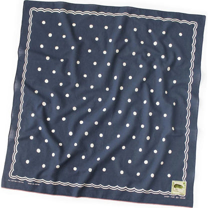 Kapital Fastcolor Selvage Bandana (Polka Dots) 30×30