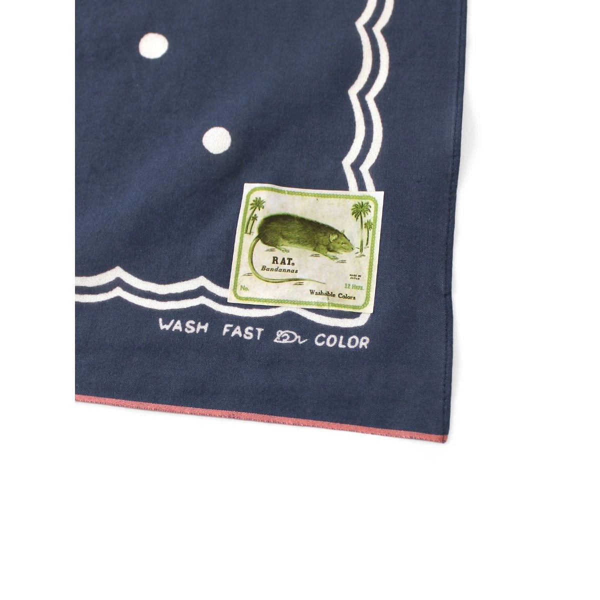 Kapital Fastcolor Selvage Bandana (Polka Dots) 30×30