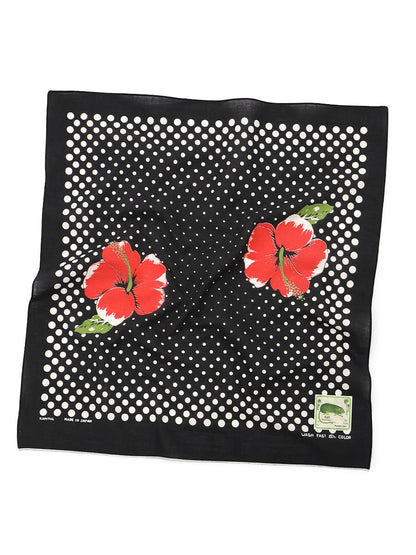 Kapital Fastcolor Selvedge Bandana (Twin Hibiscus)