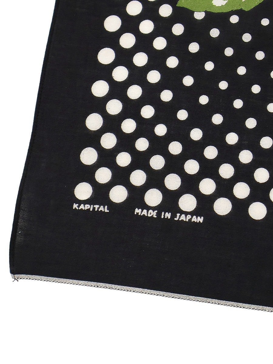 Kapital Fastcolor Selvedge Bandana (Twin Hibiscus)