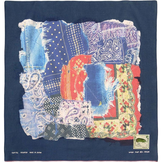 Kapital Fastcolor Selvedge Bandana (Bandana Boro)