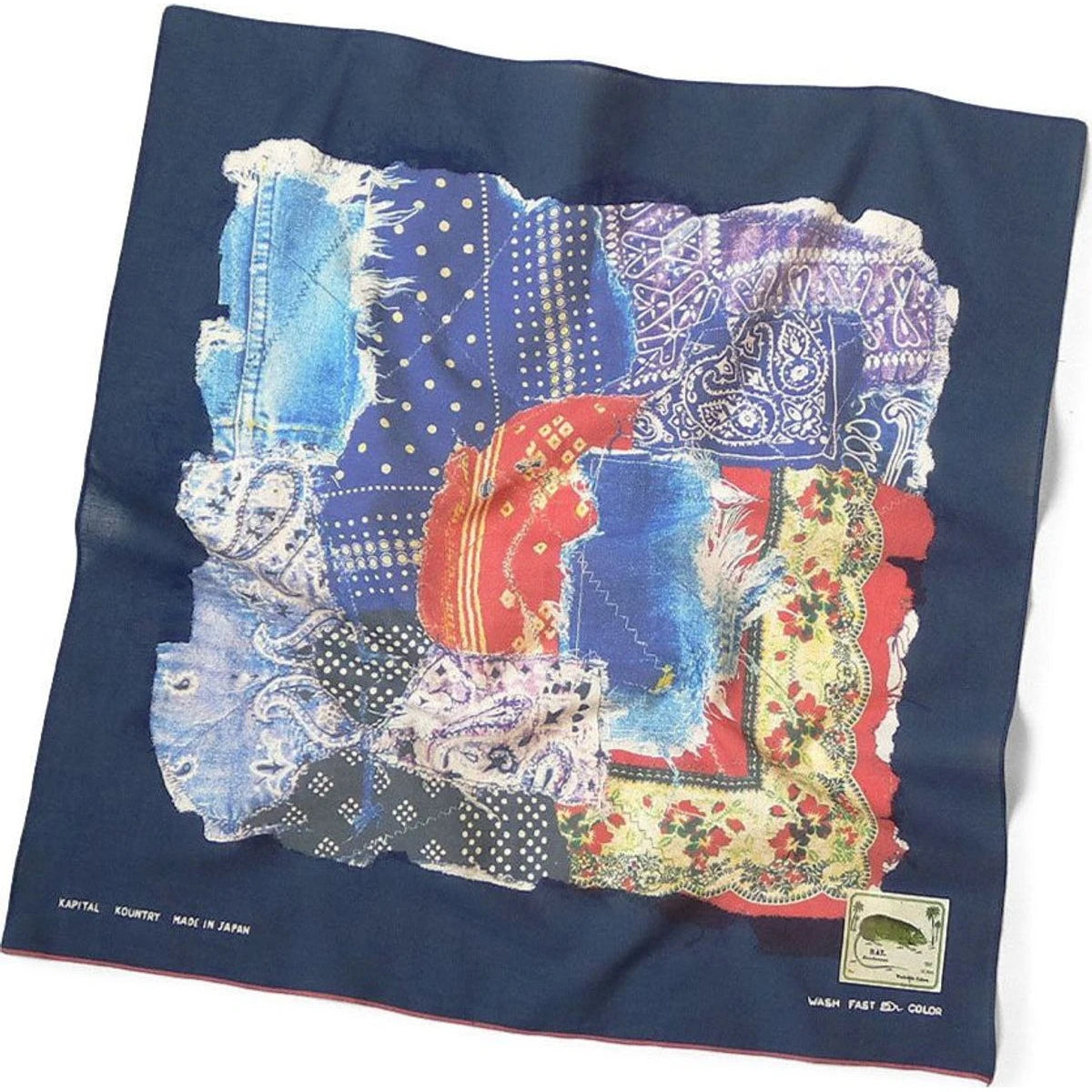 Kapital Fastcolor Selvedge Bandana (Bandana Boro)