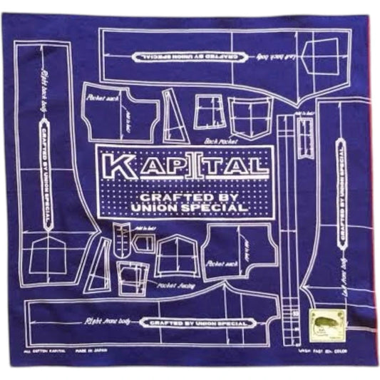 Kapital Fastcolor Selvedge Bandana (Barbie Pattern Union Special)