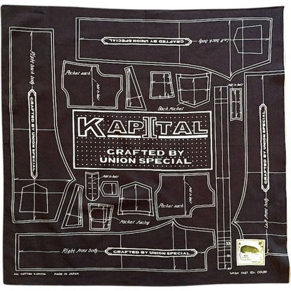 Kapital Fastcolor Selvedge Bandana (Barbie Pattern Union Special)