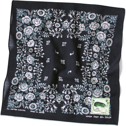 Kapital Fastcolor Selvedge Bandana (Churchill Garden) 15x15