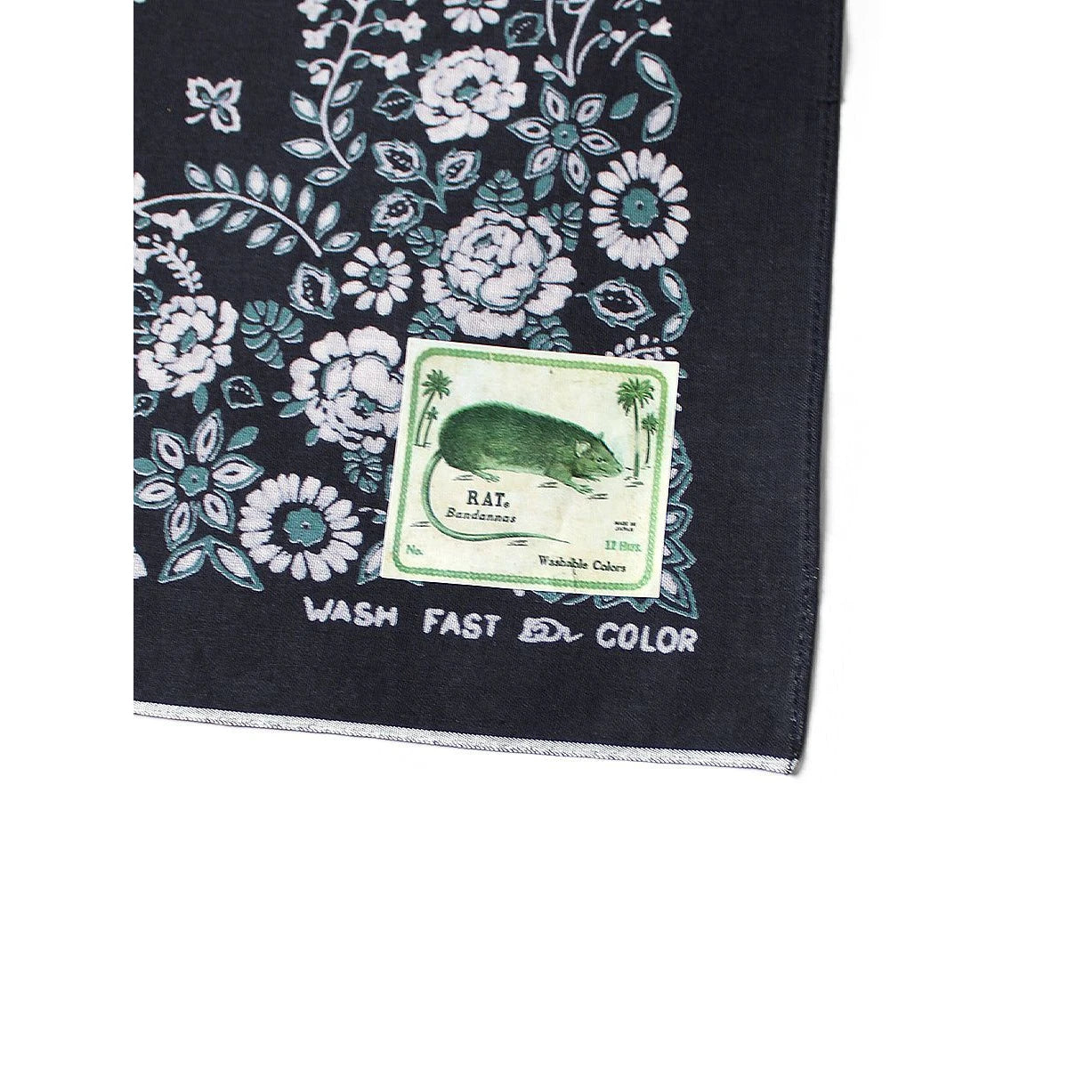 Kapital Fastcolor Selvedge Bandana (Churchill Garden) 15x15