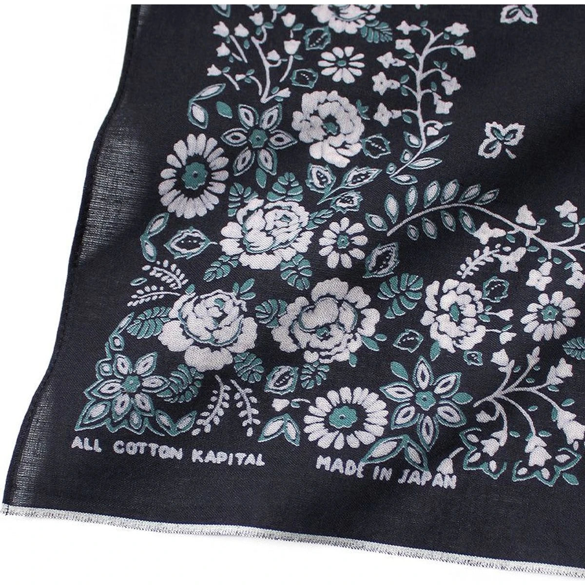 Kapital Fastcolor Selvedge Bandana (Churchill Garden) 15x15