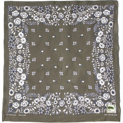 Kapital Fastcolor Selvedge Bandana (Churchill Garden) 30x30