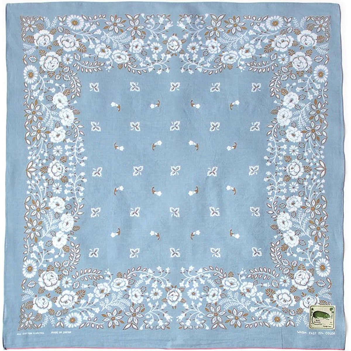 Kapital Fastcolor Selvedge Bandana (Churchill Garden) 30x30