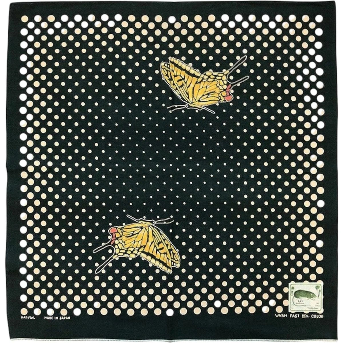 Kapital Fastcolor Selvedge Bandana (Coco Swallowtail)
