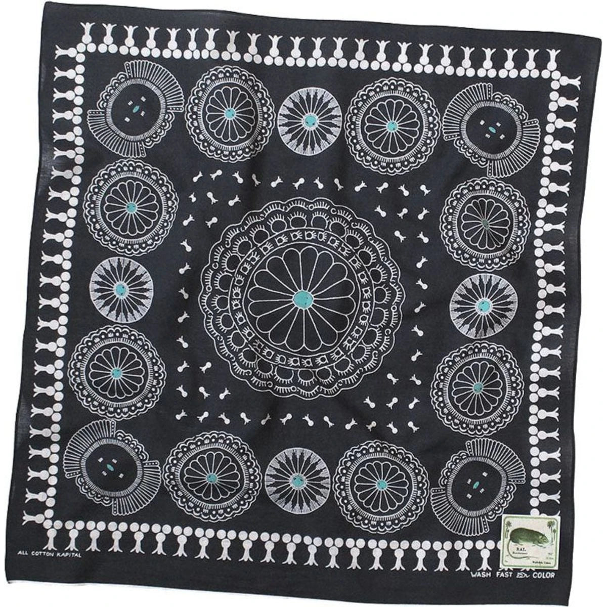 Kapital Fastcolor Selvedge Bandana (Concho)